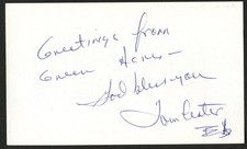 Tom Lester d2020 signed autograph 3x5 cut Actor in Green Acres C438 picture