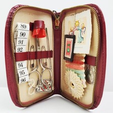 German Sewing Kit Vintage Kreuzbube Solingen w/ Thimble, Scissors, Etc. picture