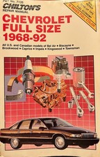 Chevrolet Full Size Repair Manual Chilton's 1968-92 picture