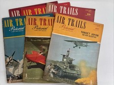 VTG Air Trails Pictorial Magazines Lot Of 6 1943-1944 — WWII Aviation Original picture