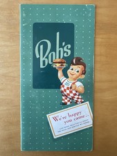 Vintage 1956 original Bob’s Big Boy Restaurant Menu picture