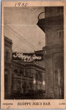 PC7309 Cuba Havana Habana Sloppy Joe's Bar Saloon Scene Postcard picture
