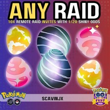10x ANY Remote Raid Invites – Pokémon Go  - Fast Delivery🚀 picture