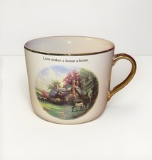 Thomas Kinkade A Perfect Summer Day Teleflora 2003 Gold Trim Ceramic Mug picture