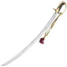 Polish Military Heritage Sabre - Engraved Ceremonial Sword with Brass Hilt picture