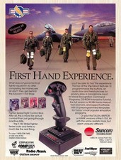 1995 Suncom F-15 E Strike Flight Stick Original Advertisement v4 picture