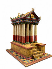 Grand Tour Neoclassical Architectural Model of Ptolemaic Egypt Temple Oh Horus picture