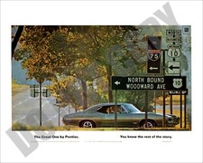 1968 Pontiac GTO On Woodward Magazine Advertisement Promo Ad 8x10 Photo picture