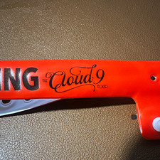 Megan Moroney WORKING PASS Cloud 9 Tour 2026 Sticker Orange/Red White back picture