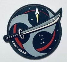 US Space Force Keen Edge 2024 Exercise Patch, PVC, 4 Inch, Hook and Loop picture