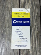 Vintage May 15 1974 Potomac Valley Service Chessie System Brochure picture
