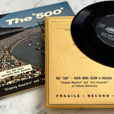 NOS Indy 500 Sealed Vinyl Record EP 1961 - IU Back Home Again - Singing Hoosiers picture