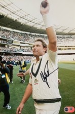 Shane Warne signed 12x8 photo S ACG CERTIFIED RACC Trusted Seller ACGCert COA picture