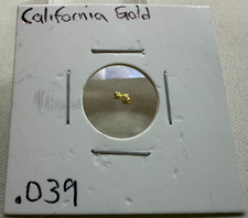 Natural California Placer Gold Nugget 0.03g Small Fine Gold Paydirt Specimen picture