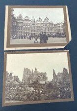 WWI ERA ORIGINAL Bruxelles La Grand'Place Belgium & Ruins Photos German Soldier picture
