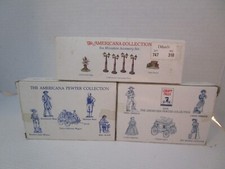 The Americana Pewter Collection 2 Sets Plus Cast Iron Accessory Set in Boxes picture