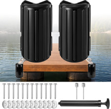 2 Pack Dock Bumpers Dock Corner Bumpers Inflatable Marine Boat Fenders with Pump picture