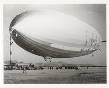 Vintage USS Macon ZRS-5 Navy Airship Photo 8x10, Camp Kearny 1934 picture