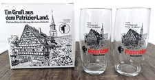LOT Patrizier Brau Nuremberg Barvaria German Beer Glass 1980's VTG picture