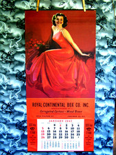 VINTAGE ARMSTRONG 1947 B&B FULL PAD PINUP CALENDAR 