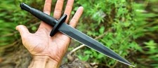 Vintage Sykes Fairbairn Double-Edged V42 Military Dagger Knife & Sheath picture