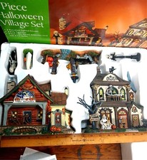 vintage halloween village 7-piece - Walmart Dept 18 unused picture