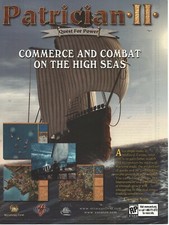 Patrician II: Quest For Power Print Ad/Poster Art PC Small Box (A) picture