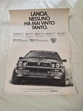 Original 1989 LANCIA DELTA HF Integrale Poster 42x57 picture