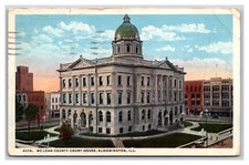 McLean County Courthouse Bloomington Illinois IL WB Postcard W7 picture