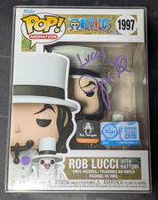 Funko Pop One Piece ROB LUCCI WITH HATTORI 1997 Toy Temple Signed JSA COA picture