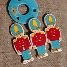 Russ 1980s Toy Soldier Hanging Mobile ceramic picture