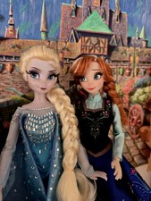Disney Frozen Elsa & Anna Fairytale Designer Limited Edition Dolls Deboxed Read picture