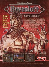 Dungeons & Dragons Ravenloft Stone Prophet PC Game Promo Ad Art Print Poster picture