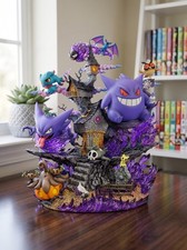 Pokemon Gengar Haunter Gastly Mimikyu Haunted Castle Diorama Statue Figure Model picture