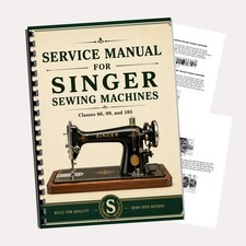 Singer 66 99 185 Sewing Machine Service Repair Manual 16 Pages Printed Guide picture