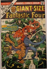 Giant-Size Fantastic Four #4 Marvel Comics Group Feb 1975 FN 6.0 picture