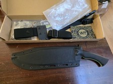 Work Tuff Gear Night HUNTER K329 Steel Knife Black Texture New Satin  picture