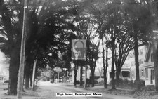 High Street View Farmington Maine ME - Reprint picture