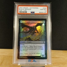 2021 Magic Gathering Black Dragon AFR Foil # 090 - PSA GEM MT 10 picture