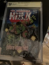 Incredible Hulk Future Imperfect  1 9.8  signed by Peter David and George Perez  picture