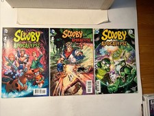 SCOOBY APOCALYPSE Lot of 2 #1A Neal Adams Variant + #2 DC 2016 NM 1st Prints picture