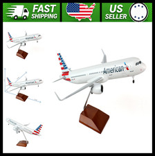 Sky Marks American Airlines Airbus Model Airplane 1:100 Wood Stand picture