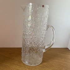 Vintage littala Finland Tapio Wirkkala Scandinavian Design Glass Pitcher 9 1/4