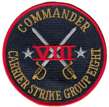 COMMANDER CARRIER STRIKE GROUP EIGHT CHEST PATCH  picture