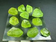 Natural Green Peridot Crystal Lot : 11 Pieces , 82 Carats @ Mineral Specimens picture