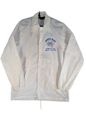 Vintage Pla-Jac Imperial Palace Las Vegas Coach Jacket White USA S/M 36-38 picture