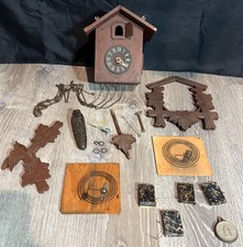 Vintage Cuckoo Clock Germany Parts or Repair Sold AS IS Extra Parts Gears +++ picture