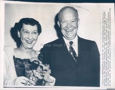 1956 Washington Dc President Eisenhower First Lady Election Wirephoto 7x9 picture