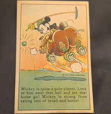 1935-37 Vintage Walt Disney Enterprises Bell Bread Promotional Card picture