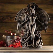 Lilith Statue Resin Gothic Figurine Dark Goddess Occult Decor 7.8in picture